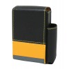Pouzdro na krabičku cigaret kožené černo-žluté 8500021