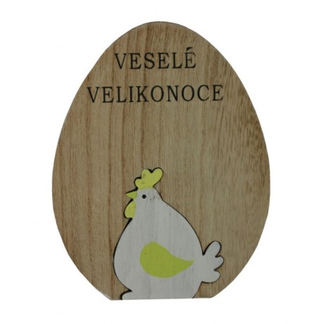 Dekorace- Zapichovátko- Vajíčko 10 + peří