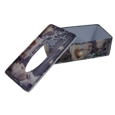 Krabička na tissue Přírodní Vánoce