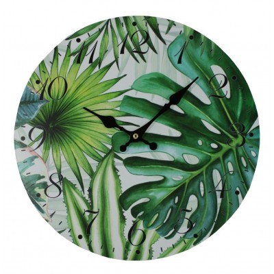 nastenne-hodiny-tropicke-listy