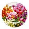 Talíř plechový Barevné tulipány