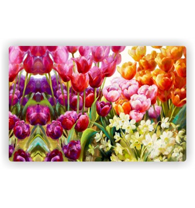 Prostírání plastové barevné tulipány - 1000657