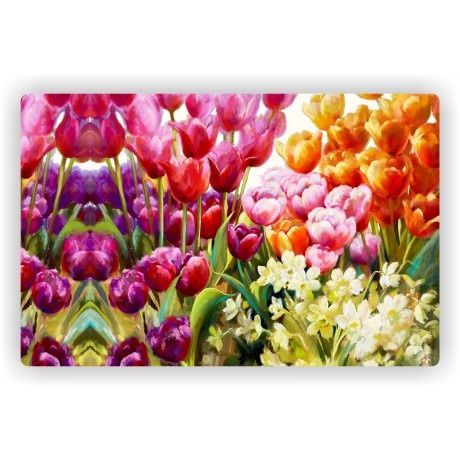 Prostírání plastové barevné tulipány - 1000657
