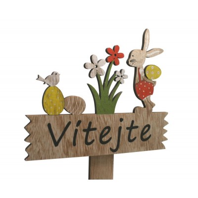 Cedulka - zápich Vítejte 4000095