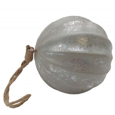 Koule stříbrná dřevěná závěsná 3001601C