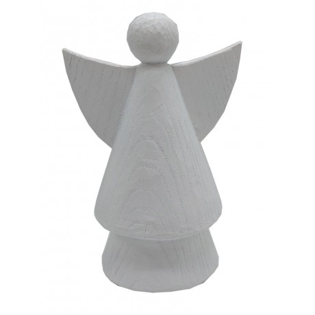 Keramický anděl bílý 30cm 3130049C
