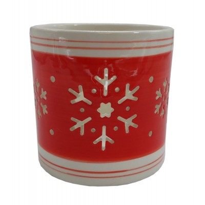 svícen porcelánový s vločkou 9305221
