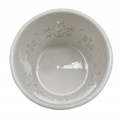 svícen porcelánový s vločkou 9305221