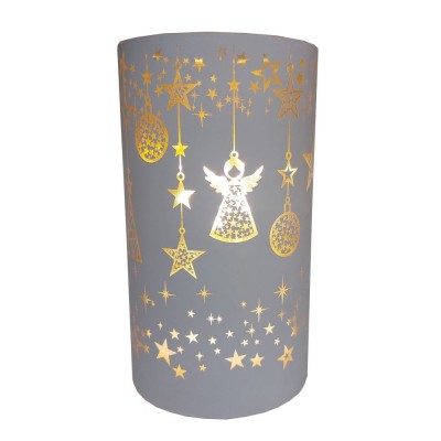Svícen skleněný svítící LED ozdoby 9305402B