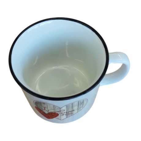 Hrnek keramický  Srdce 450 ml