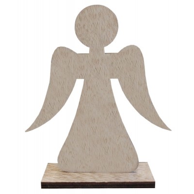 Dekorace anděl s hvězdou zlatý glitr 23 cm 2009252