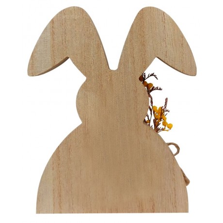 Zajíček s kytkou žlutý - 17cm 4000092