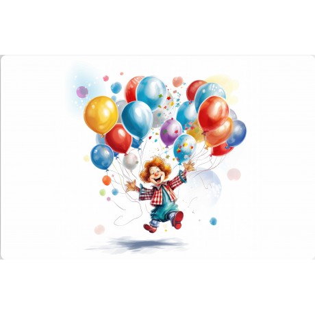 Prostírání plastové Klaun s balonky 1000682