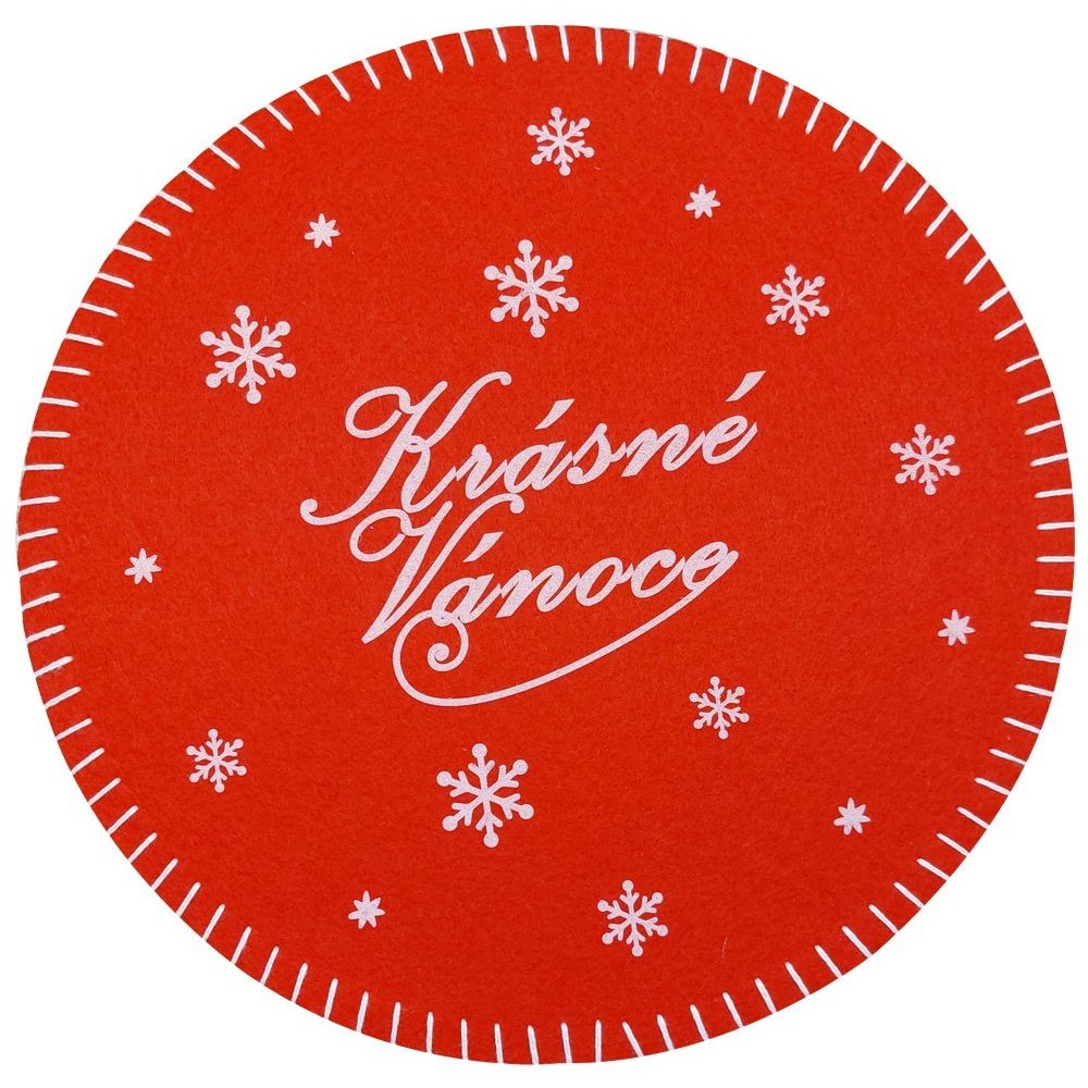 Prostírání filcové - Krásné Vánoce červené 1000802D Prostírání filcové - Krásné Vánoce červené 1000802D