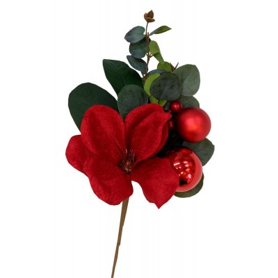 Větev červená květ 45cm 3000983
