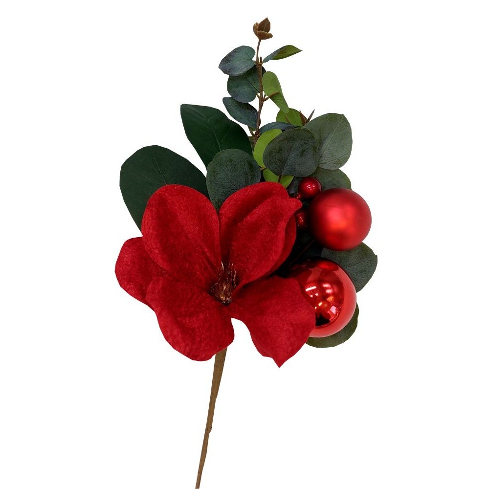 Větev červená květ 45cm 3000983 Větev červená květ 45cm 3000983