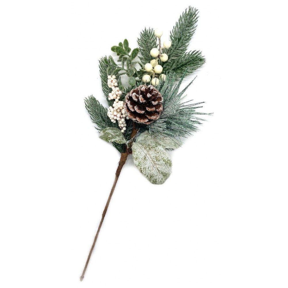 Větev jehličí a jmelí 48cm 3000985 Větev jehličí a jmelí 48cm 3000985