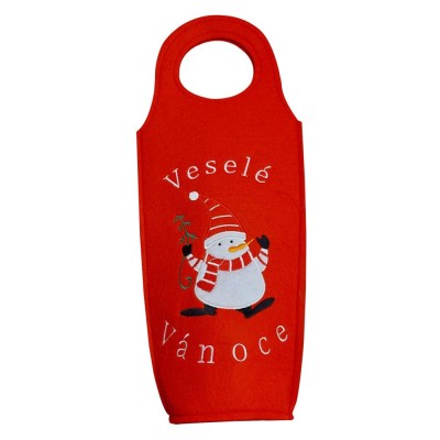 Taška na láhev filcová Veselé Vánoce 8647607