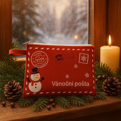 Obálka filcová Vánoční pošta sněhulák 8647610