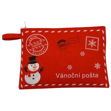 Obálka filcová Vánoční pošta sněhulák 8647610