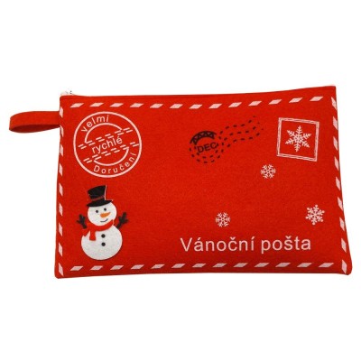 Obálka filcová Vánoční pošta sněhulák velká 8647611