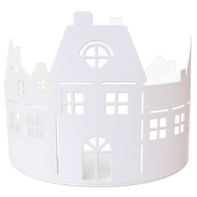 Svícen plechový domky průměr 11,5cm  9305105