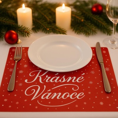 Prostírání plastové Krásné vánoce 1000676