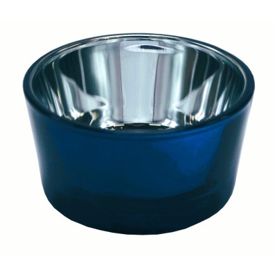 Svícen skleněný XS modrý 5*3cm 9306042