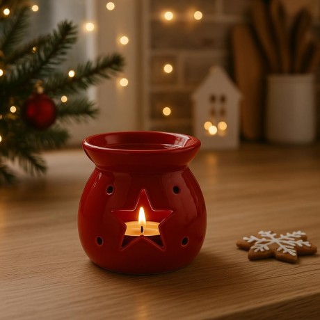 Aroma lampa červená hvězda 10cm 9000336