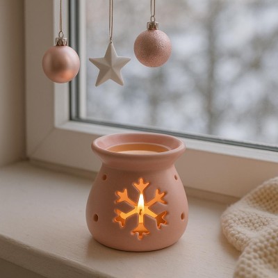 Aroma lampa růžová vločka 8cm 9000317
