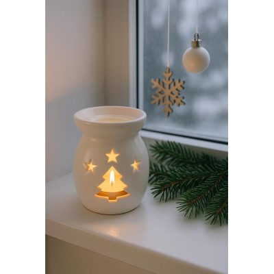 Aromalampa vysoká stromek šedá 13,5cm 9000356