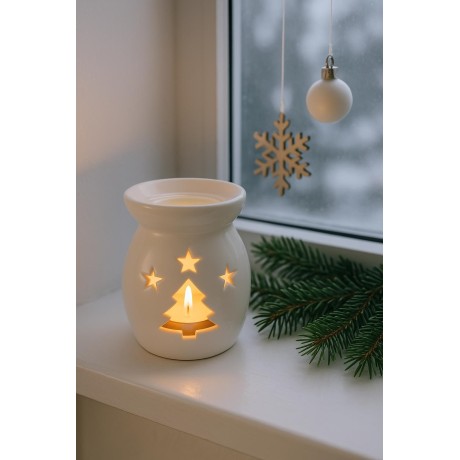 Aromalampa vysoká stromek šedá 13,5cm 9000356