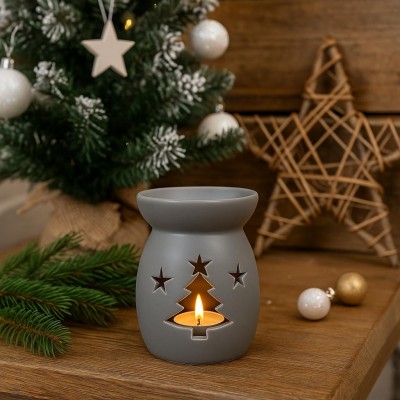 Aromalampa vysoká stromek šedá 13,5cm 9000356
