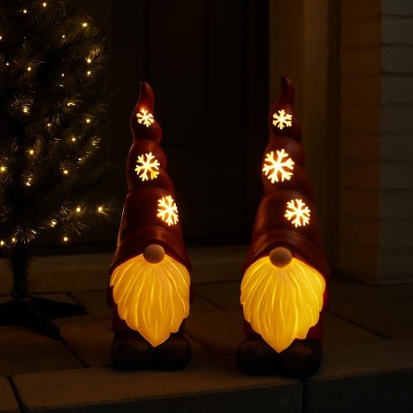 Skřítek keramický svítící LED 52cm 3140009