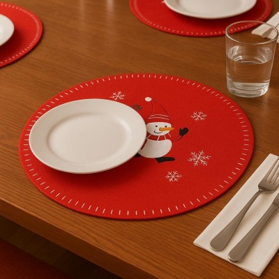 Prostírání filcové - Veselé Vánoce sněhulák 30cm 1000803