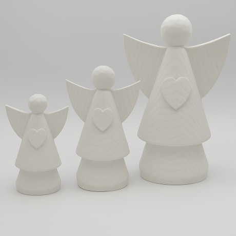 Keramický anděl bílý 21,5cm 3130049A