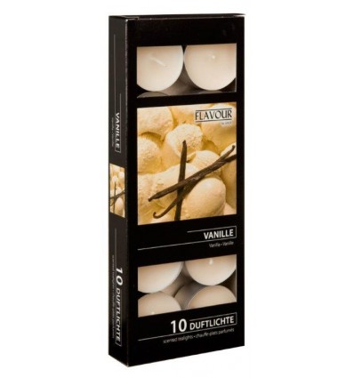 Svíčky vonné čajové 10 ks Vanilka