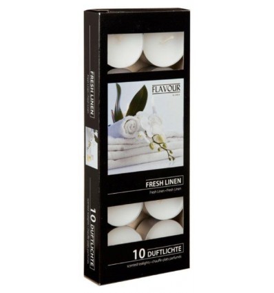 Svíčky vonné čajové 10 ks Fresh Linen