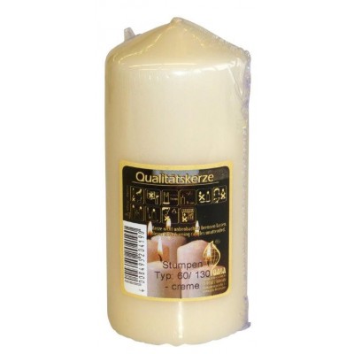 Svíčka válec 60/130 Krémová