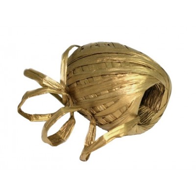 Papírová stuha vázací 30m - Raffia zlatá 15