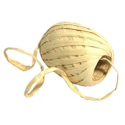 Papírová stuha vázací 30 m - Raffia krémová 02