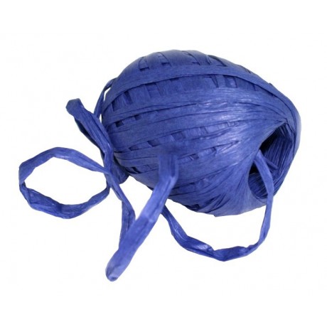 Papírová stuha vázací 30m - Raffia tmavě modrá 35