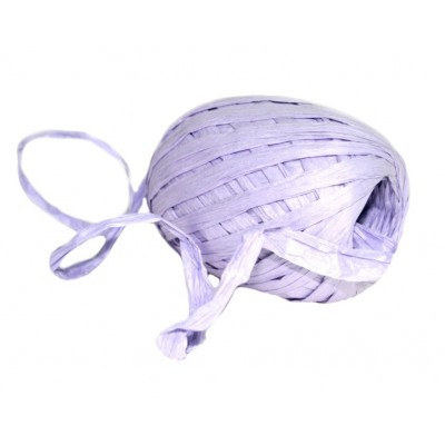 Papírová stuha vázací 30m - Raffia fialová 62