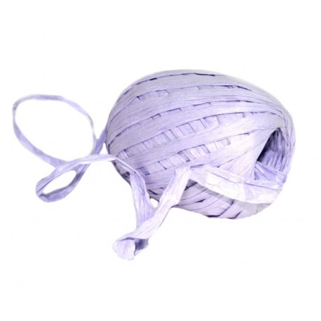 Papírová stuha vázací 30m - Raffia fialová 62
