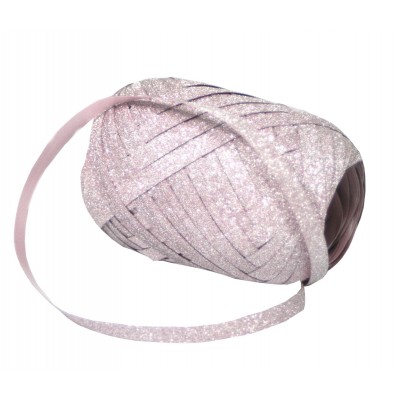 Vázací stuha glitter - růžová