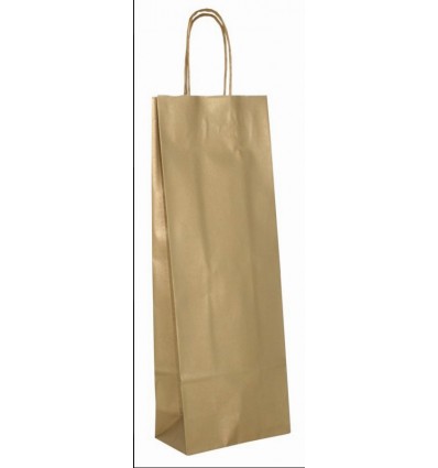 Dárková taška na láhev- zlatá 8650109