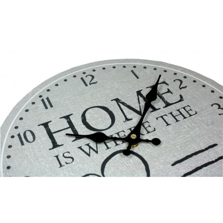 Nástěnné hodiny Home šedé 2000050
