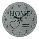 Nástěnné hodiny Home šedé 2000050